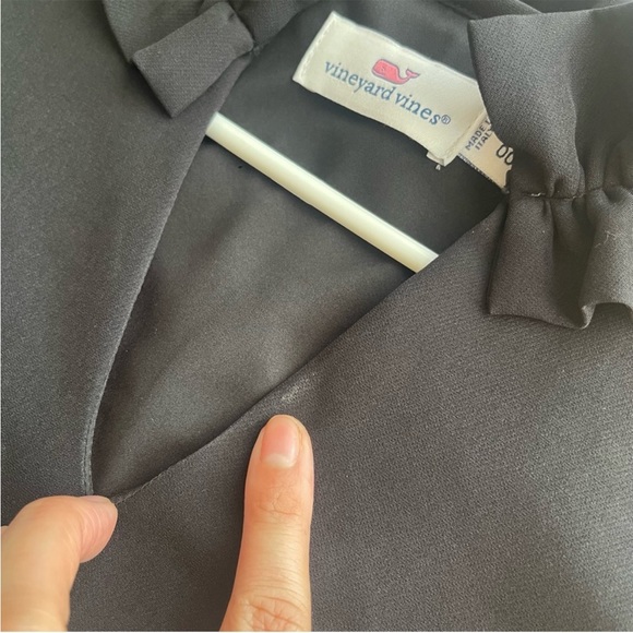 Vineyard vines gathered ruffle vneck shift dress size 00 - Picture 11 of 15